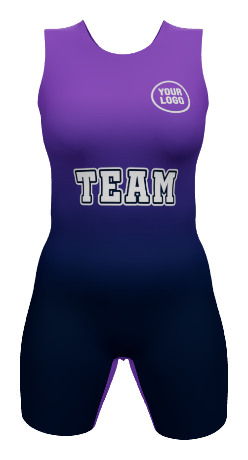 Female Grind Wrestling Singlet, design Blank